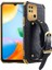 Xiaomi Redmi Için 10C Elektrapılaşma Timsah Doku Pu Deri Kaplamalı Tpu Kılıf El Kayışı Kickstand Telefon Kapak Black (Yurt Dışından) 1