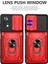 Xiaomi Poco X4 Pro 5g Slayt Kamera Kapağı Pc+Tpu Kart Tutucu Telefon Kılıfı ile Ring Kickstand-Red (Yurt Dışından) 2
