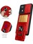 Xiaomi Poco X4 Pro 5g Slayt Kamera Kapağı Pc+Tpu Kart Tutucu Telefon Kılıfı ile Ring Kickstand-Red (Yurt Dışından) 5