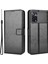 Xiaomi Için Poco X4 Pro 5g Çılgın At Dokusu Flip Cover Pu Deri Stand Cüzdan Şok Geçirmez Koruyucu Telefon Kasası, Bilek Kayış-Siyah (Yurt Dışından) 1