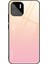 Xiaomi Redmi A1 4g / A2 4g Gradyan Renk Temsilli Cam Telefon Kılıfı Yumuşak Tpu Kenar Pc Geri Hassas Dokunmatik Kapak-Altın / Pembe (Yurt Dışından) 1