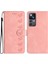 Xiaomi 12T Pro 5G/12T 5g/redmi K50 Ultra Telefon Kapağı Pu Deri Baskılı Kelebek Cüzdan Stand Telefon Vaka-Pembe (Yurt Dışından) 1