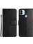 Manyetik Toka Telefon Kapağı Xiaomi Redmi A1 4g/a2 4g Anti-Çizgi Pu Deri Baskılı Baykuş Ağacı Desen Telefon Kılıf Stand-Black (Yurt Dışından) 1