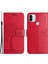 Manyetik Toka Telefon Kapağı Xiaomi Redmi A1 4g/a2 4g Anti-Çizgi Pu Deri Baskılı Baykuş Ağacı Desen Telefon Kılıfı Stand-Red (Yurt Dışından) 1