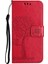 Manyetik Toka Telefon Kapağı Xiaomi Redmi A1 4g/a2 4g Anti-Çizgi Pu Deri Baskılı Baykuş Ağacı Desen Telefon Kılıfı Stand-Red (Yurt Dışından) 5