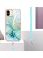 Xiaomi Için Redmi A1 4g/a2 4g Mermer Desen Damla Koruma Telefon Kılıfı Imd Elektroplatma Çerçevesi Tpu Koruyucu Kapak Kirkar-Yeşil (Yurt Dışından) 3