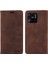Xiaomi Için Redmi 10C 4g/redmi 10 (Hindistan) 4g/redmi 10 Güç Telefon Kılıfı Rfıd Engelleme Deri Kapak Kahverengi (Yurt Dışından) 1