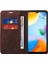 Xiaomi Için Redmi 10C 4g/redmi 10 (Hindistan) 4g/redmi 10 Güç Telefon Kılıfı Rfıd Engelleme Deri Kapak Kahverengi (Yurt Dışından) 2