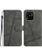Xiaomi Için Redmi 10C 4g Cilt Touch Hissed Hissetme Cep Telefonu Kılıf Cüzdan Retro Pu Deri Dikiş Hattı Dekor Telefon Kapak-Grey (Yurt Dışından) 1