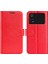 Xiaomi Için Poco M4 Pro 4g Çılgın At Doku Folio Deri Kılıf Cüzdan Ayarlanabilir Stand Telefon Kabuğu-Kırmızı (Yurt Dışından) 1