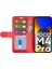 Xiaomi Için Poco M4 Pro 4g Çılgın At Doku Folio Deri Kılıf Cüzdan Ayarlanabilir Stand Telefon Kabuğu-Kırmızı (Yurt Dışından) 4
