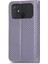 Xiaomi Poco C40 4g Şok Geçirmez Izgara Dokusu Pu Deri Deri Telefon Kılıf Standı Manyetik Otomatik Absorlanmış Telefon Cüzdan Kapak Işık Mor (Yurt Dışından) 5