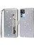 Xiaomi 12T 5G/12T Pro 5g/redmi K50 Ultra 5g Fermuarı Pocket Glittery Pu Şok Geçirmez Kasa Manyetik Toka Flip Telefon Cüzdan Stand Kapağı Silver (Yurt Dışından) 1