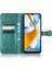 Xiaomi Için Poco C40 4g Anti-Çizelge Folio Flip Kapak Standı Cüzdan Telefon Kılıfı Dot Deseni Tpu+Pu Deri Koruyucu Kabuk Yeşili (Yurt Dışından) 4