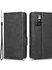 Xiaomi Için Redmi 10 5g/redmı Not 11E 5g/redmı 10 Prime+ 5g Baskılı Üçgen Desen Flip Cüzdan Stand Pu Deri Telefon Kılıfı Strap-Black (Yurt Dışından) 1