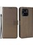 Xiaomi Için Anti-Fall Cüzdan Telefon Kılıfı Redmi 10C Pu Deri Manyetik Stand Kabuk Şok Geçirmez Folio Flip Cover Elmas Doku Telefon Koruyucu Strap-Brown (Yurt Dışından) 1