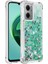 Xiaomi Için Poco M4 5g/redmi Not 11E 5g/redmi 10 5g/redmi 10 Prime+ 5g Sıvı Hızlı ve Şok Geçirmez Sequins Tpu Kapak Iyi Korunmuş Cep Telefonu Vaka-Yeşil/kalpler (Yurt Dışından) 1