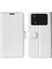 Xiaomi Için Poco M4 Pro 4g Çılgın At Doku Folio Deri Kılıf Cüzdan Ayarlanabilir Stand Telefon Kabuğu-Beyaz (Yurt Dışından) 1