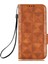 Xiaomi Için Redmi 10 5g/redmı Not 11E 5g/redmı 10 Prime+ 5g Baskılı Üçgen Desen Flip Cüzdan Standı Pu Deri Telefon Kılıfı Strap-Brown (Yurt Dışından) 3