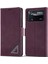 Xiaomi Için Poco M4 Pro 4g Şok Geçirmez Flip Cüzdan Kılıfı Pu Deri Deri Telefon Koruyucu Kapak Stand-Wine Red ile (Yurt Dışından) 1