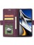 Xiaomi Için Poco M4 Pro 4g Şok Geçirmez Flip Cüzdan Kılıfı Pu Deri Deri Telefon Koruyucu Kapak Stand-Wine Red ile (Yurt Dışından) 3