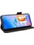 Xiaomi Redmi Için 11 Prime 4g Anti-Çizelge Pu Deri Deri Anti Dalgalı Kılıf Donanım Dekoru Çift Manyetik Toka Cüzdan Stand Kabuk-Black (Yurt Dışından) 3