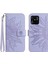Xiaomi Redmi Için Telefon Kılıfı 10C 4g HT04 Baskılı Ayçiçeği Pu Deri Stand Cüzdan Cilt Touch Telefon Kapağı El Kayış Işığı Mor ile (Yurt Dışından) 1