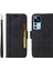 Xiaomi 12T 5G/12T Pro 5g/redmi K50 Ultra 5g Baskılı Dikiş Hattı Stand Pu Deri Manyetik Toka Cüzdan Cüzdan Telefon Kapak Black (Yurt Dışından) 1