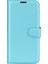 Xiaomi Için Redmi 10C/REDMI 10 (Hindistan) Stand Fonksiyon Litchi Doku Deri Kılıf Cüzdan Manyetik Cep Telefonu Koruyucu Mavi (Yurt Dışından) 2