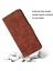 Xiaomi 12T 5G/12T Pro 5g/redmi K50 Ultra 5g Düz Renk Pu Deri Telefon Kabuğu, Cüzdan Stand Tasarım Anti-Drop Manyetik Toka Telefon Kahverengi (Yurt Dışından) 4