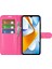 Xiaomi Poco C40 4g Çizgi Anti-Çizelge Litchi Doku Pu Pu Deri Tam Koruma Kılıfı Flip Stand Cüzdan Telefon Kapak-Rose (Yurt Dışından) 3