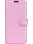 Xiaomi Için Redmi 10C/REDMI 10 (Hindistan) Stand Fonksiyonu Litchi Doku Deri Kılıf Cüzdan Manyetik Cep Telefonu Koruyucu-Pembe (Yurt Dışından) 2