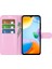 Xiaomi Için Redmi 10C/REDMI 10 (Hindistan) Stand Fonksiyonu Litchi Doku Deri Kılıf Cüzdan Manyetik Cep Telefonu Koruyucu-Pembe (Yurt Dışından) 3