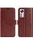 Xiaomi Için 12 Lite Cüzdan Tarzı Pu Deri Kabuk, Çılgın At Dokusu Kasası Manyetik Kapanış Folio Flip Flip Telefon Kapağı Stant-Kahverengi (Yurt Dışından) 1