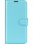 Xiaomi Için 12 Lite Litchi Doku Telefon Kılıfı Pu Deri+Tpu Ayarlanabilir Stand Cüzdan Koruyucu Telefon Kapak Mavisi (Yurt Dışından) 5