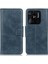 Xiaomi Redmi Için 10C Çift Katmanlı Koruma Pu Deri+Tpu Çılgın At Doku Standı Cüzdan Mavisi ile Mobil Kapak (Yurt Dışından) 1