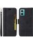Xiaomi Redmi Için Not 11E 5g/10 5g/10 Prime+ 5g Baskılı Dikiş Hattı Pu Deri Derili Damla Damla Koruma Kılıfı Flip Stand Cüzdan Kapağı Strap-Black (Yurt Dışından) 1