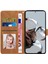 Xiaomi 12T 5G/12T Pro 5g/redmi K50 Ultra 5g Pu Deri+Tpu Şok Geçirmez Cüzdan Kapak Folio Flip Stand Telefon Kılıfı Strap-Brown (Yurt Dışından) 3
