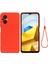 Xiaomi Poco M5 4g Için Sıvı Silikon Cep Telefonu Kılıfı, Yumuşak Elyaf Astar Anti-Çizgi Kapak Damla Koruma Kabuğu Strap-Red ile (Yurt Dışından) 1