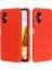 Xiaomi Poco M5 4g Için Sıvı Silikon Cep Telefonu Kılıfı, Yumuşak Elyaf Astar Anti-Çizgi Kapak Damla Koruma Kabuğu Strap-Red ile (Yurt Dışından) 2