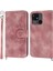Xiaomi Redmi 10C 4g Anti-Fall Anti-Fone Case Için Baskılı Çiçekler Pu Deri Deri Touch Stand Flip Cüzdan Kapağı Bilek Kayışı ve Omuz Kayış Pembe (Yurt Dışından) 1