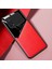 Xiaomi Poco X4 Pro 5g Mobil Telefon Kapağı Dokulu Deri Kaplamalı Pc+Tpu Anti-Fall Anti-Fall Anti Metal Manyetik Plaka Kamera Koruması Arka Kabuk Kapak-Kırmızı (Yurt Dışından) 2