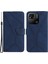 HT05 Cüzdan Stand Telefon Kılıfı Xiaomi Redmi 10A Baskılı Hat Cilt Doku Pu Deri Kapak Mavisi (Yurt Dışından) 1