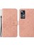 Xiaomi 12T 5G/12T Pro 5g/redmi K50 Ultra 5g Mıknatıs Toka Etnik Baskı Çiçek Cüzdan Hands Stand Deri Kılıf Strap-Pink ile (Yurt Dışından) 1