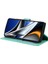 Basılı Mandala Çiçek Cüzdan Tasarımı Deri Kılıf Xiaomi Poco M4 Pro 4g, Anti Drop Tam Koruma Telefon Stand Vaka-Yeşil (Yurt Dışından) 3