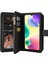 Xiaomi Redmi 10A Için Cilt Touch Pu Deri Cüzdan Stand Telefon Kılıfı Birden Fazla Kart Yuvası ve Fermuar Cep-Siyah (Yurt Dışından) 3