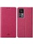 Xiaomi 12T 5g/redmi K50 Ultra 5g Için Şok Geçirmez Telefon Kılıfı, Pu Deri Flip Manyetik Kapatma Telefon Kapak Standı Kart Tutucu Ros (Yurt Dışından) 1