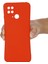 Xiaomi Redmi Için 10C Hassas Kesimler Sıvı Silikon Kılıf Yumuşak Mikrofiber Astar Damla Koruma Ince Ince Kapak Kayış Kırmızısı (Yurt Dışından) 4