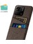 Çift Kart Yuvaları Bez+Pc Kılıfı Xiaomi Redmi 10A 4g, Kumaş Doku Anti-Fall Koruyucu Telefon Kapak Kahverengi (Yurt Dışından) 2