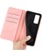 Xiaomi Için 12 Lite Cilt Dokunuş Hissi Folio Flip Pu Deri+Tpu Çift Katman Koruma Telefon Kasası Standı Cüzdan Stili Kabuk Pembe (Yurt Dışından) 2